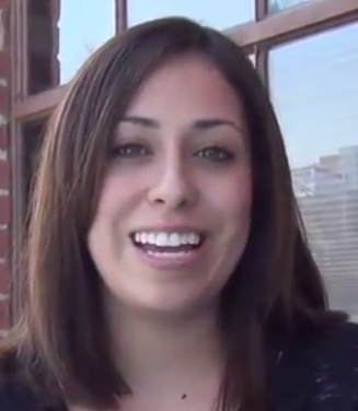 photo of a smiling Adina who is about 31 years old with shoulder-length hair