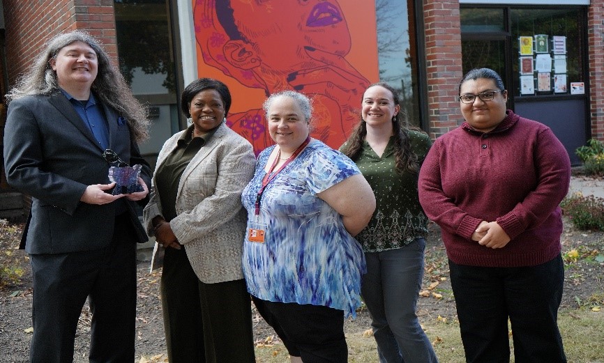 Members of the Post University team from left to right Shawn Fields, [Jana Walser-Smith (State Authorization Network)], Melissa Pilloise, Christine Adamczyk, and Bryana Torres-Martinez.