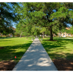 Summer on empty campus